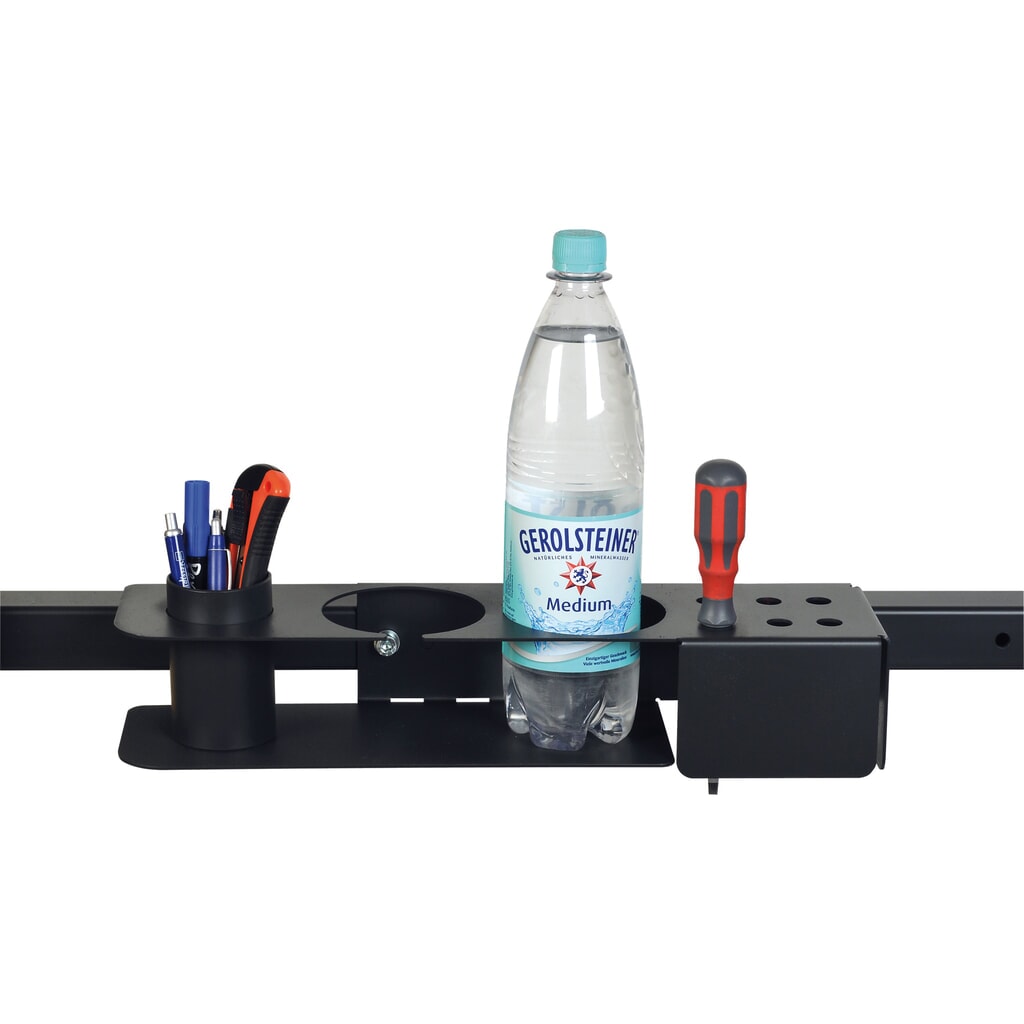 Support pour stylos, outils et bouteilles pour table d'emballage, gris clair Illustration du produit: Support pour stylos, outils et bouteilles pour table d'emballage, gris clair