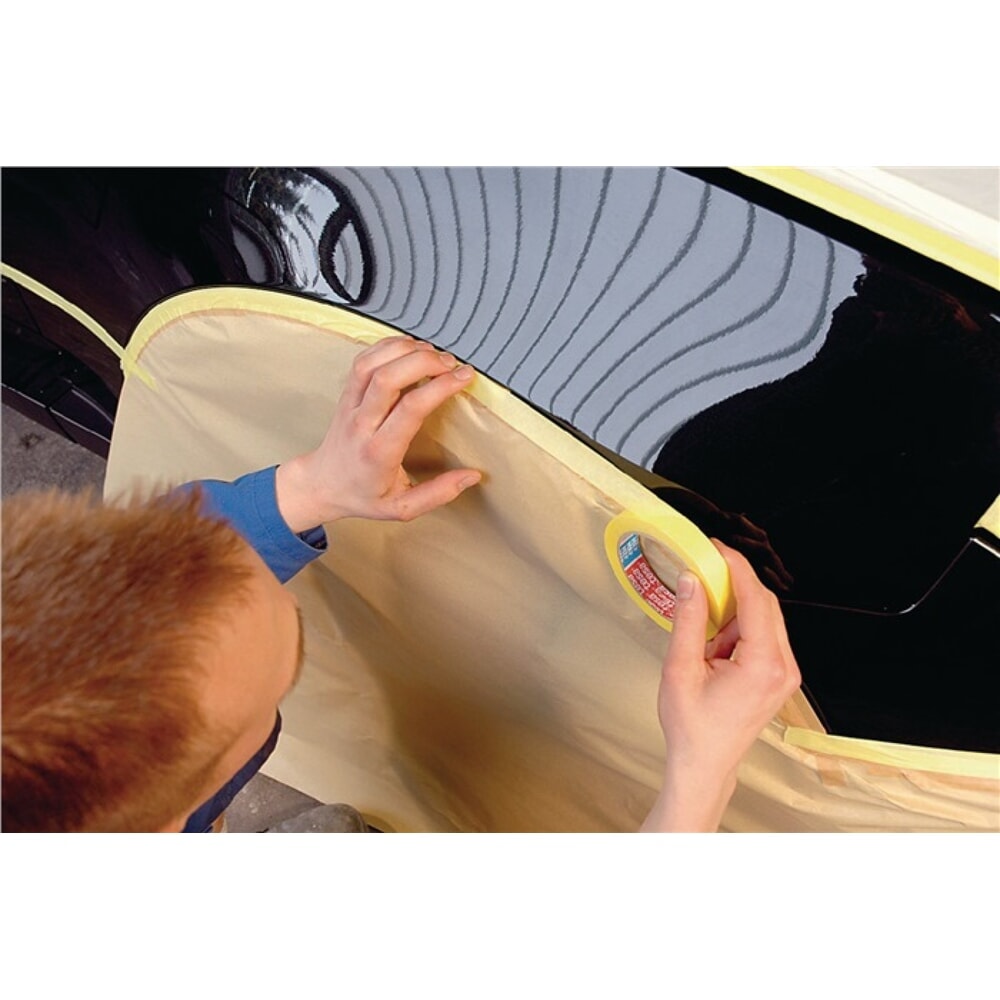 N° de l'image du produit 3 : Crêpe de précision 4334 lisse jaune longueur 50 m largeur 50 mm rouleau TESA