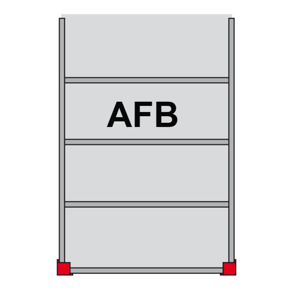 Illustration du produit: Système de plateformes de stockage modulaire, travée auxiliaire, capacité de charge 350 kg/m², lxP 4 000 x 3 000 mm, bleu gentiane