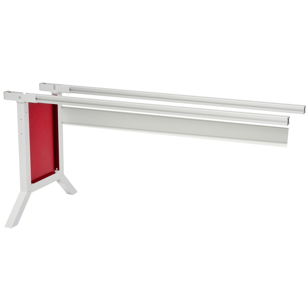 Illustration du produit: Système de poste de travail, table d’appoint, réglage de la hauteur par pinces Bedrunka+Hirth, rouge rubis