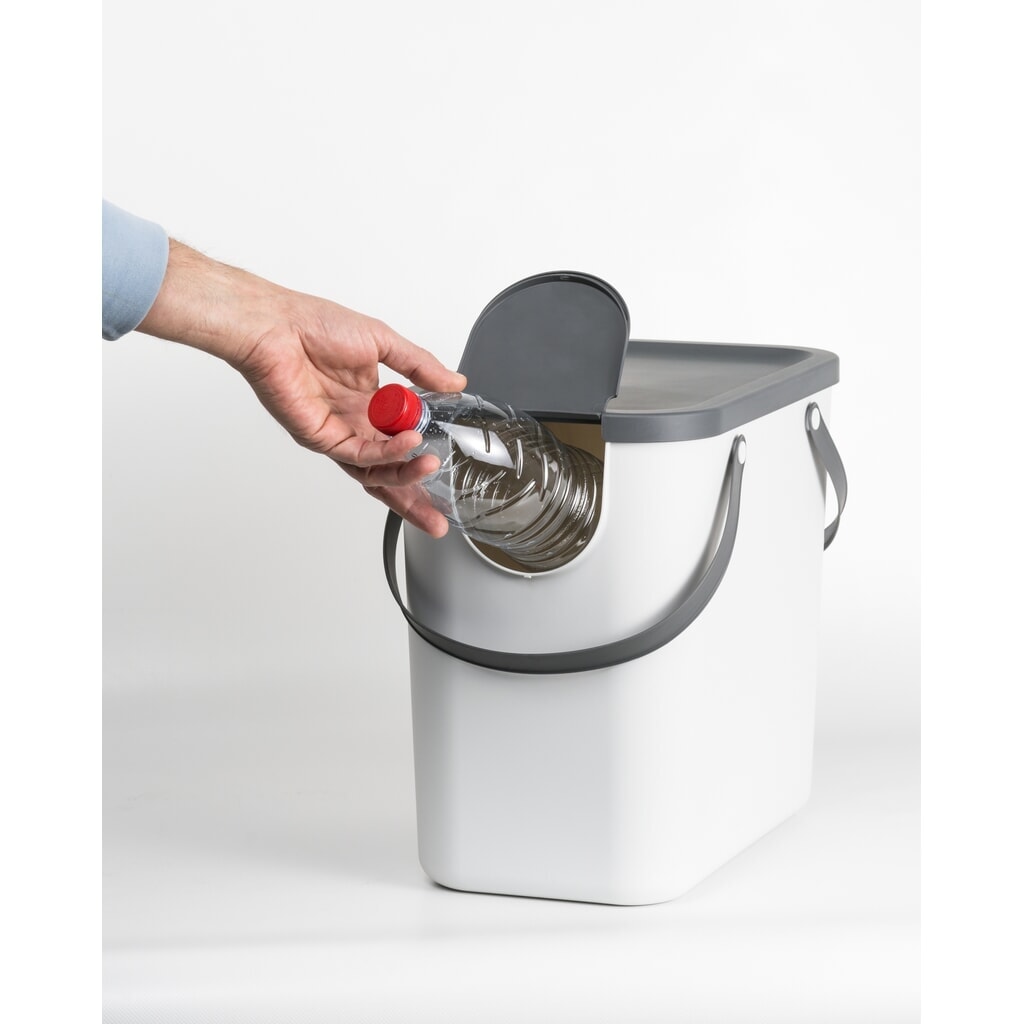 N° de l'image du produit 4 : rothopro® ALBULA Système de recyclage des déchets, 25 litres, blanc