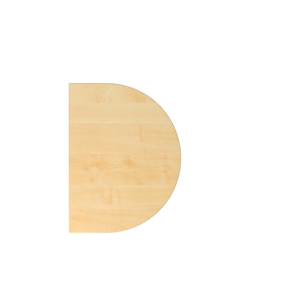 Table d’appoint pour bureau avec commutateur mémoire, demi-cercle