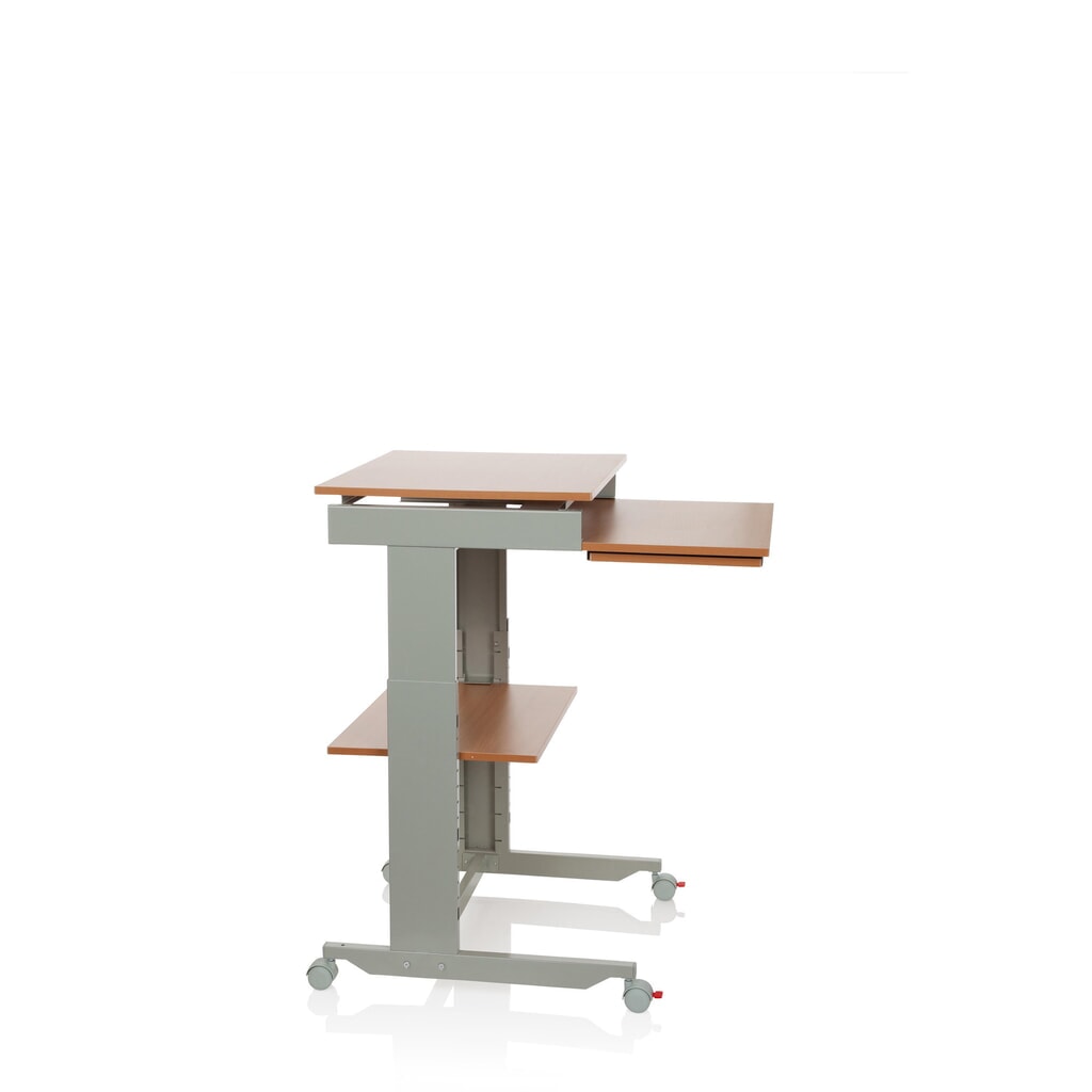 Table d'ordinateur / bureau hjh OFFICE WORKSTATION, gris / hêtre N° de l'image du produit 7 : Table d'ordinateur / bureau hjh OFFICE WORKSTATION, gris / hêtre