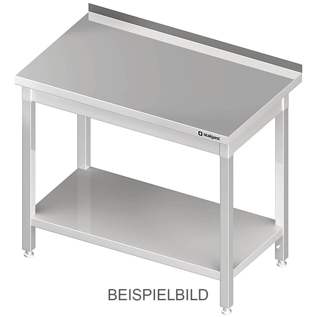 Table de travail Stalgast avec fond, 400 x 600 x 850 mm, sans rebord, soudé Illustration du produit: Table de travail Stalgast avec fond, 400 x 600 x 850 mm, sans rebord, soudé