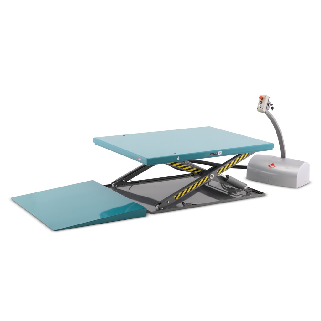 N° de l'image du produit 6 : Table élévatrice à ciseaux plats Ameise®, structure fermée, capacité de charge 1 000 kg, plate-forme de 1 450 x 1 140 mm