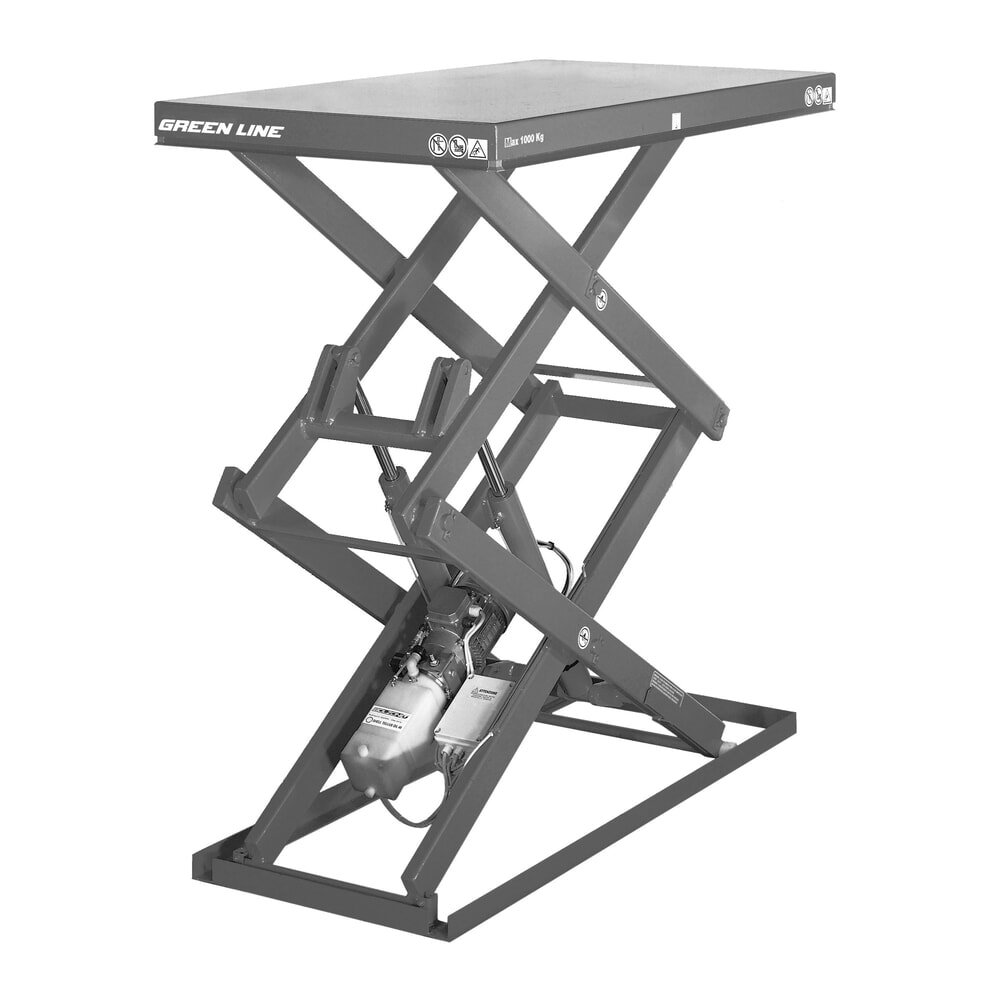 N° de l'image du produit 1 : Table élévatrice à doubles ciseaux ERGO- LIFT, CC 500 kg, plate-forme de 1 300 x 800 mm