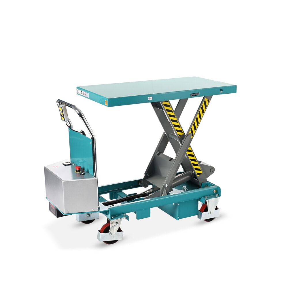 Table élévatrice mobile à levée électrique Ameise, capacité 500 kg N° de l'image du produit 1 : Table élévatrice mobile à levée électrique Ameise, capacité 500 kg