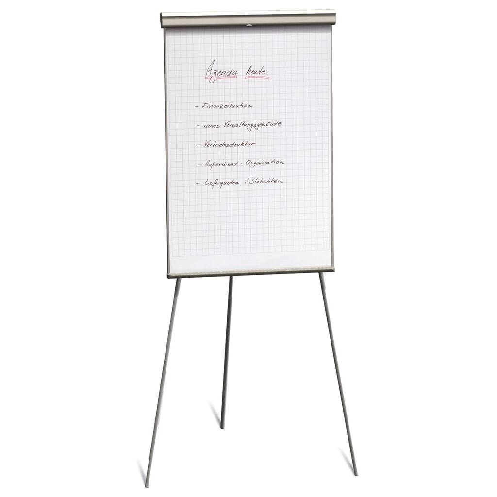 Tableau à feuilles BASIC, trépied, réglable en hauteur Illustration du produit: Tableau à feuilles BASIC, trépied, réglable en hauteur