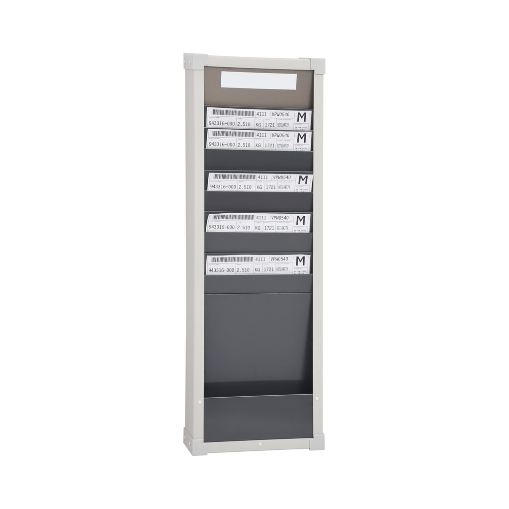 Tableau de tri de cartes, 1 rangée, 10 compartiments, H x l 750 x 260 mm Illustration du produit: Tableau de tri de cartes, 1 rangée, 10 compartiments, H x l 750 x 260 mm