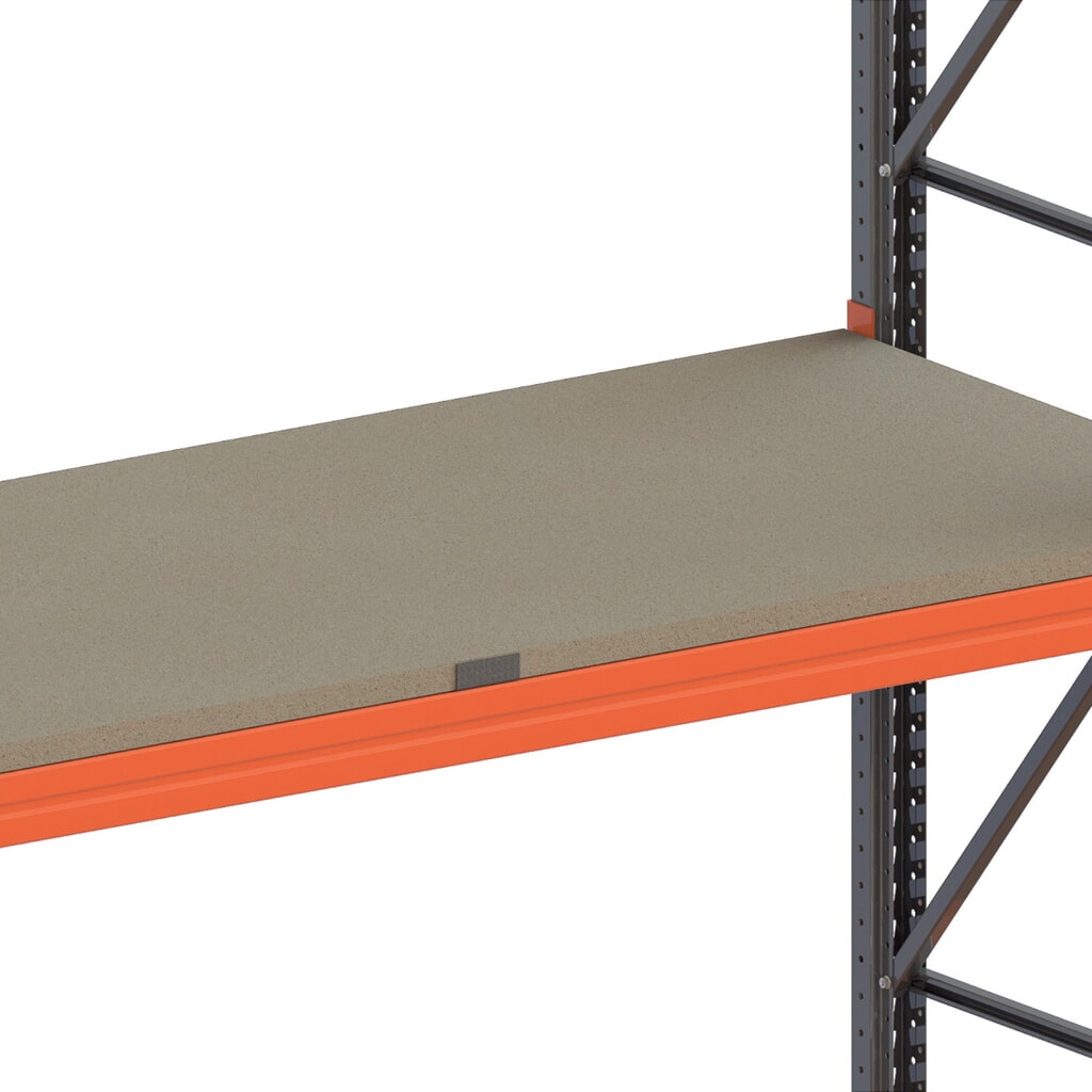 N° de l'image du produit 2 : Tablette en panneaux de particules pour rayonnage à palettes META MULTIPAL, l x P 1 825 x 1 100 mm