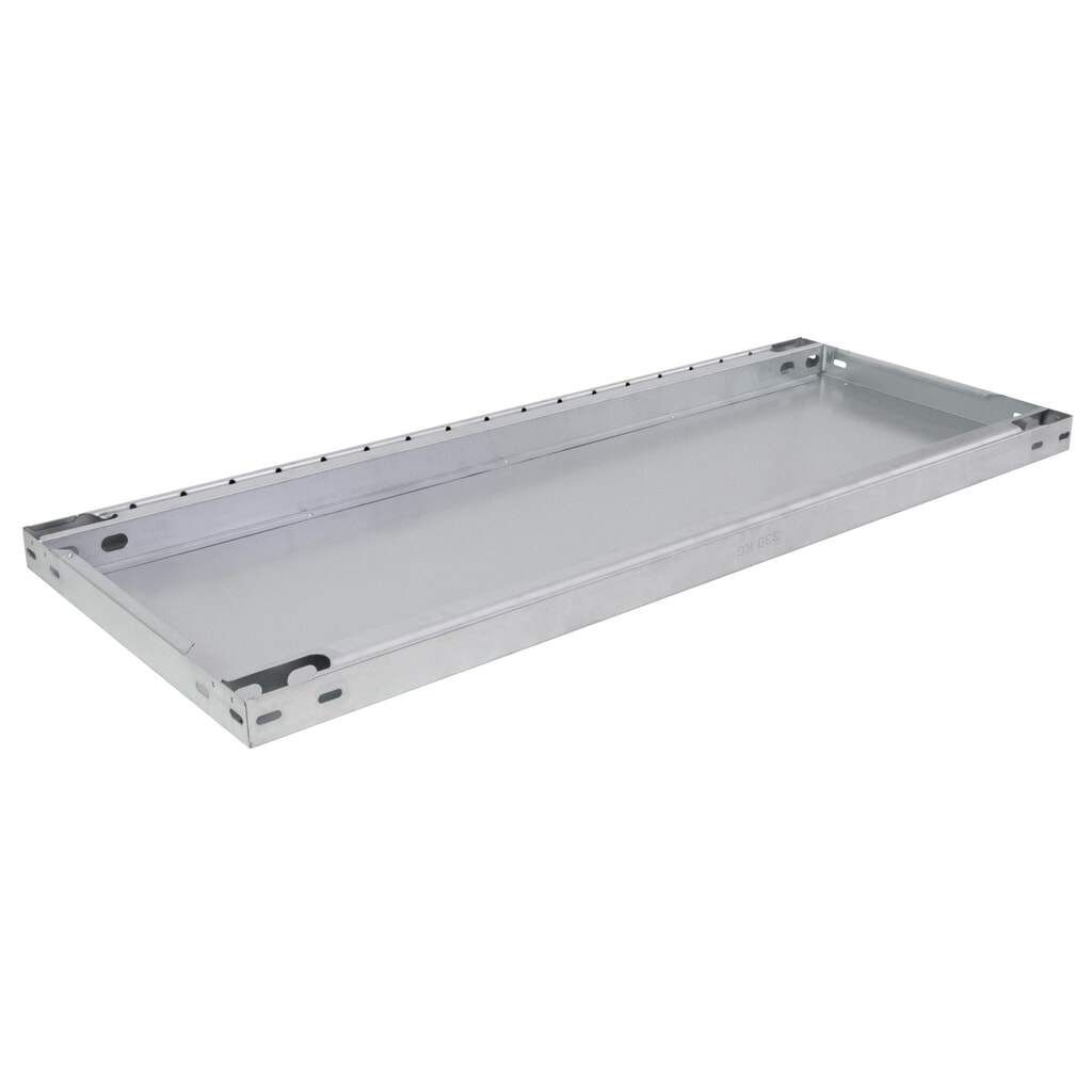 N° de l'image du produit 2 : Tablette, galvanisée, pour rayonnage à tablettes SCHULTE, montage par enfichage, charge par tablette 330 kg, lxP 1000 x 400 mm