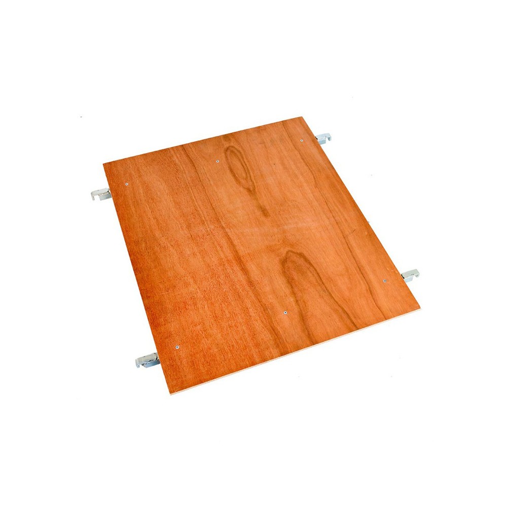 Illustration du produit: Plateau intermédiaire en bois pour conteneur à roulettes à 2, 3 ou 4 côtés, l x P 720 x 710 mm