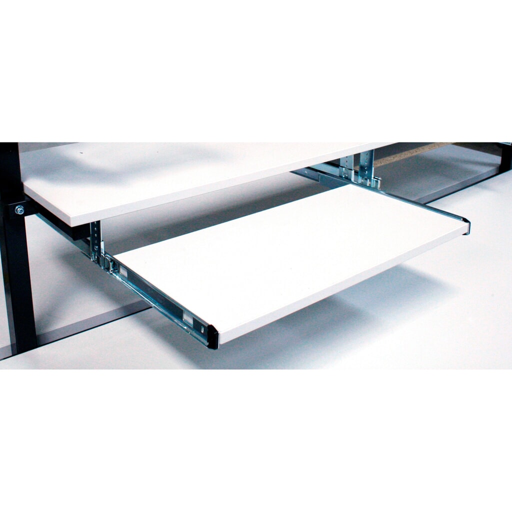 Tablette pour clavier et souris pour table d’emballage, extensible Illustration du produit: Tablette pour clavier et souris pour table d’emballage, extensible