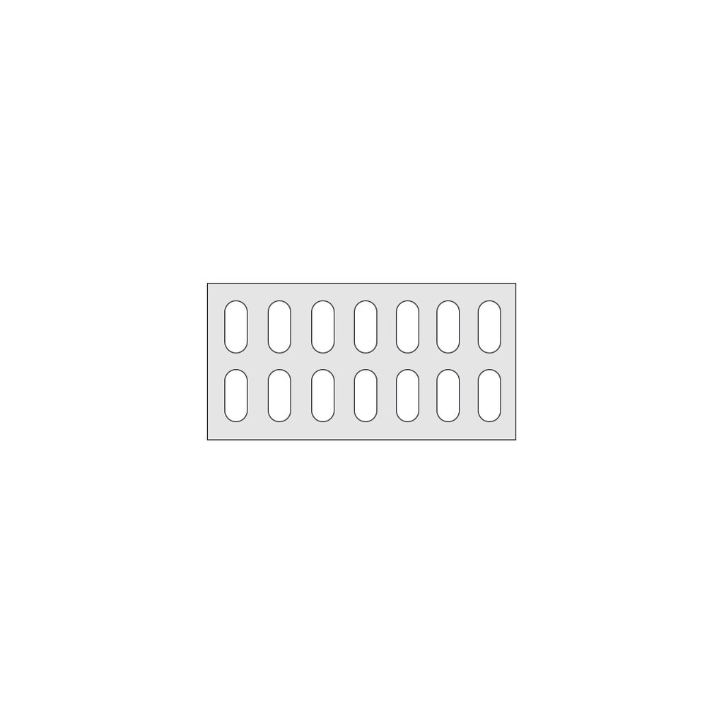 Tablette pour Plateau intermédiaire en aluminium, grille Plastique, LxP 750 x 380 mm Illustration du produit: Tablette pour Plateau intermédiaire en aluminium, grille Plastique, LxP 750 x 380 mm