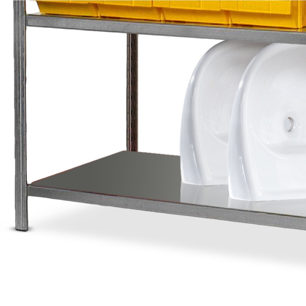 Illustration du produit: Tablette pour rayonnage à tablettes, avec tablettes en tôle d’acier, galvanisé l x P 1 000 x 300 mm
