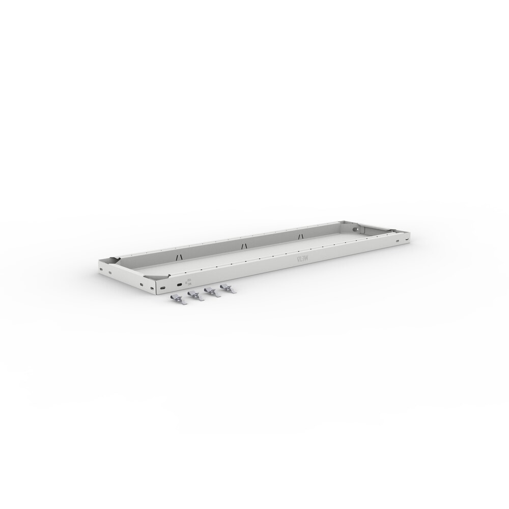 Illustration du produit: Tablette pour rayonnage à tablettes META système enfichable, FL, 150 kg, gris clair, l x P 1 000 x 300 mm