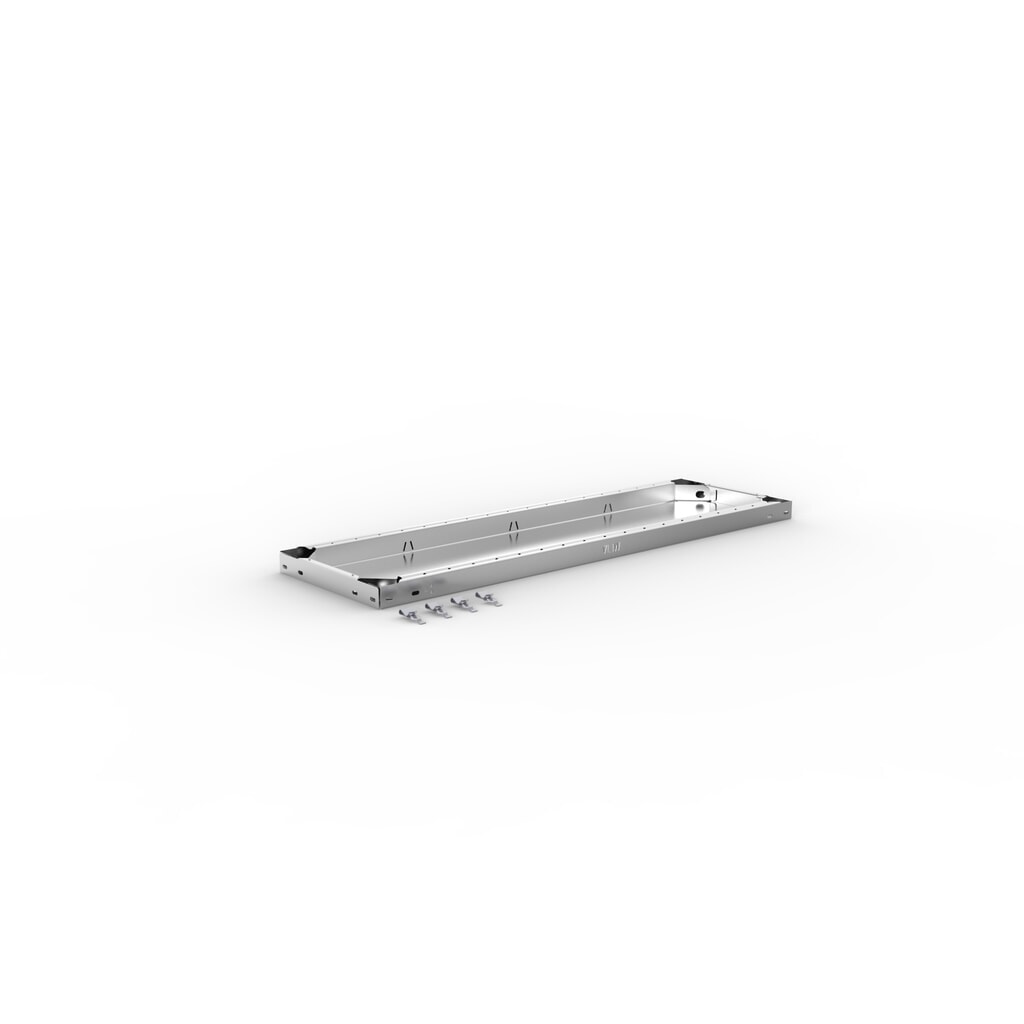 Tablette pour rayonnage à tablettes META système enfichable, FL, 150 kg, galvanisé, l x P 1 000 x 300 mm N° de l'image du produit 2 : Tablette pour rayonnage à tablettes META système enfichable, FL, 150 kg, galvanisé, l x P 1 000 x 300 mm