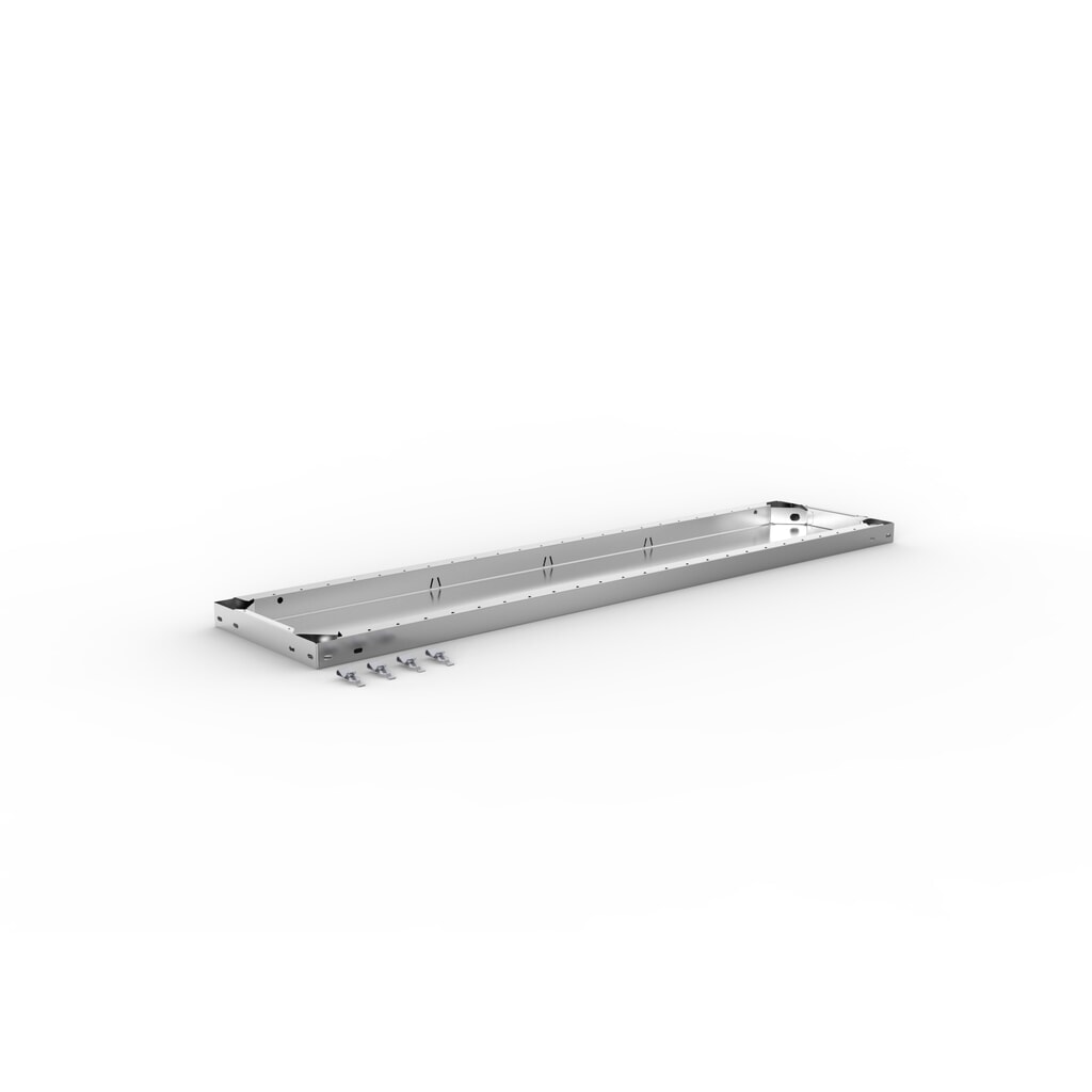 Tablette pour rayonnage à tablettes META système enfichable, charge par tablette 230 kg, galvanisé, l x P 1 300 x 300 mm N° de l'image du produit 2 : Tablette pour rayonnage à tablettes META système enfichable, charge par tablette 230 kg, galvanisé, l x P 1 300 x 300 mm