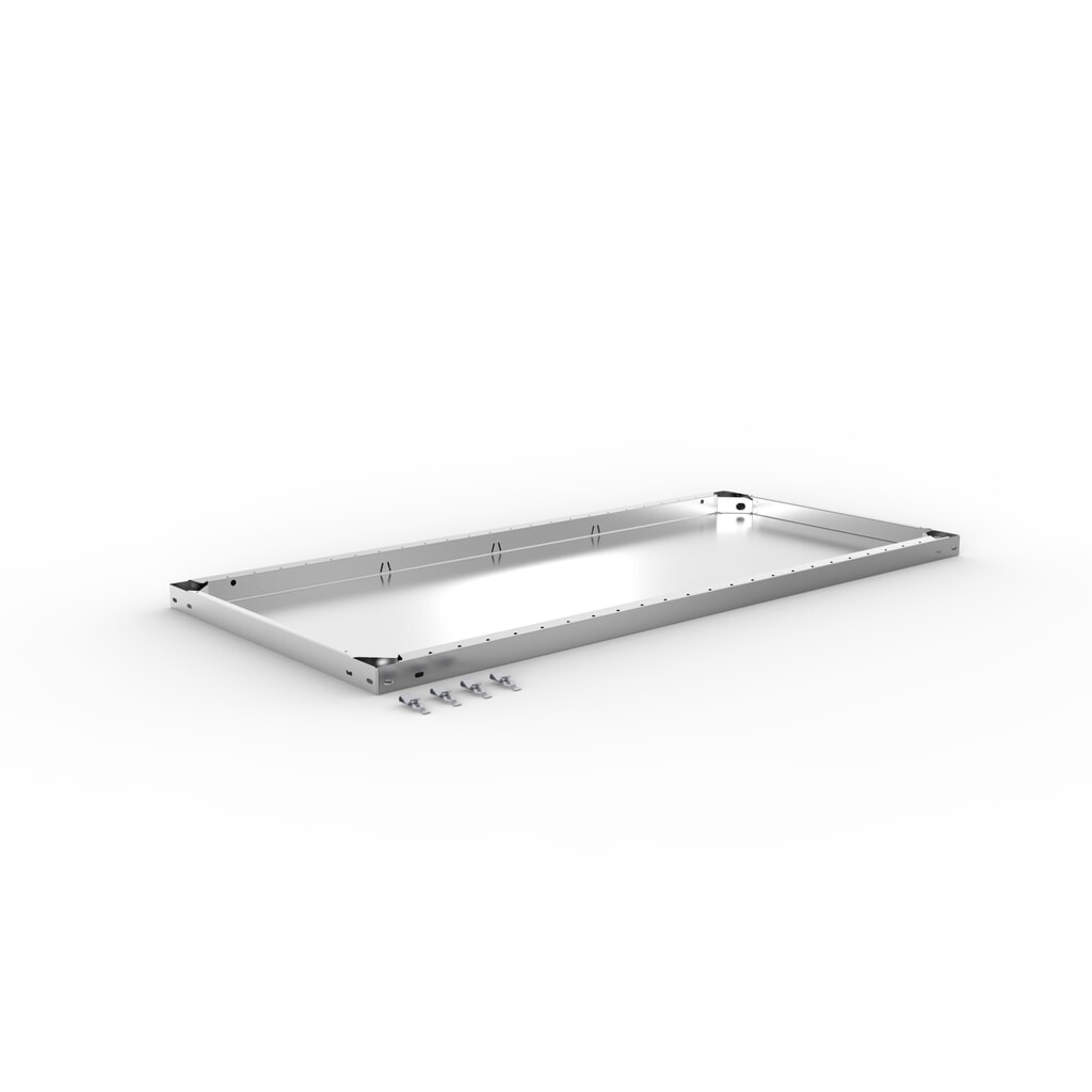 Tablette pour rayonnage à tablettes META système enfichable, charge par tablette 230 kg, galvanisé, l x P 1 300 x 600 mm N° de l'image du produit 2 : Tablette pour rayonnage à tablettes META système enfichable, charge par tablette 230 kg, galvanisé, l x P 1 300 x 600 mm