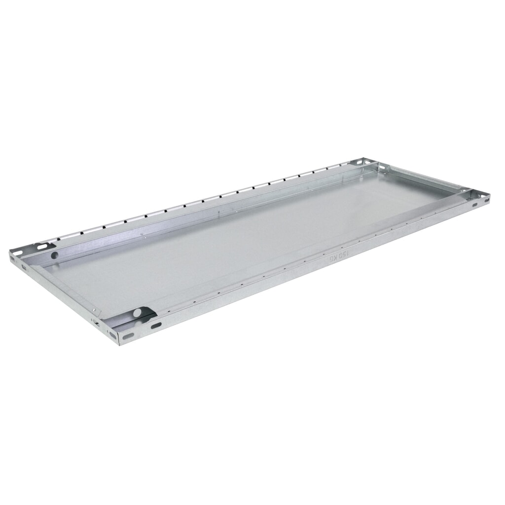 N° de l'image du produit 3 : Tablette pour rayonnage à tablettes SCHULTE système enfichable, charge par tablette 150 kg, galvanisée, l x P 1000 x 500 mm