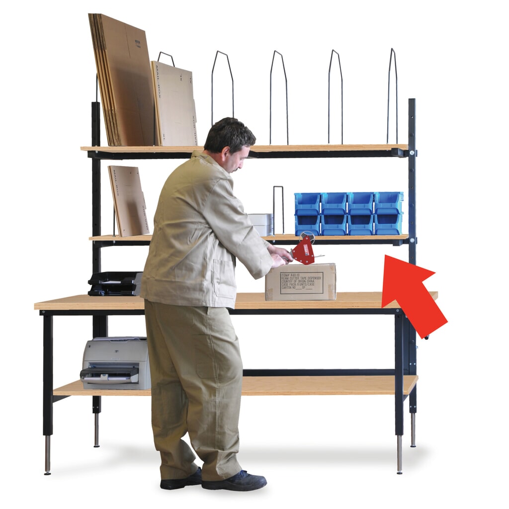 Illustration du produit: Tablette pour table d’emballage Multiplex, l x P 1 770 x 400 mm