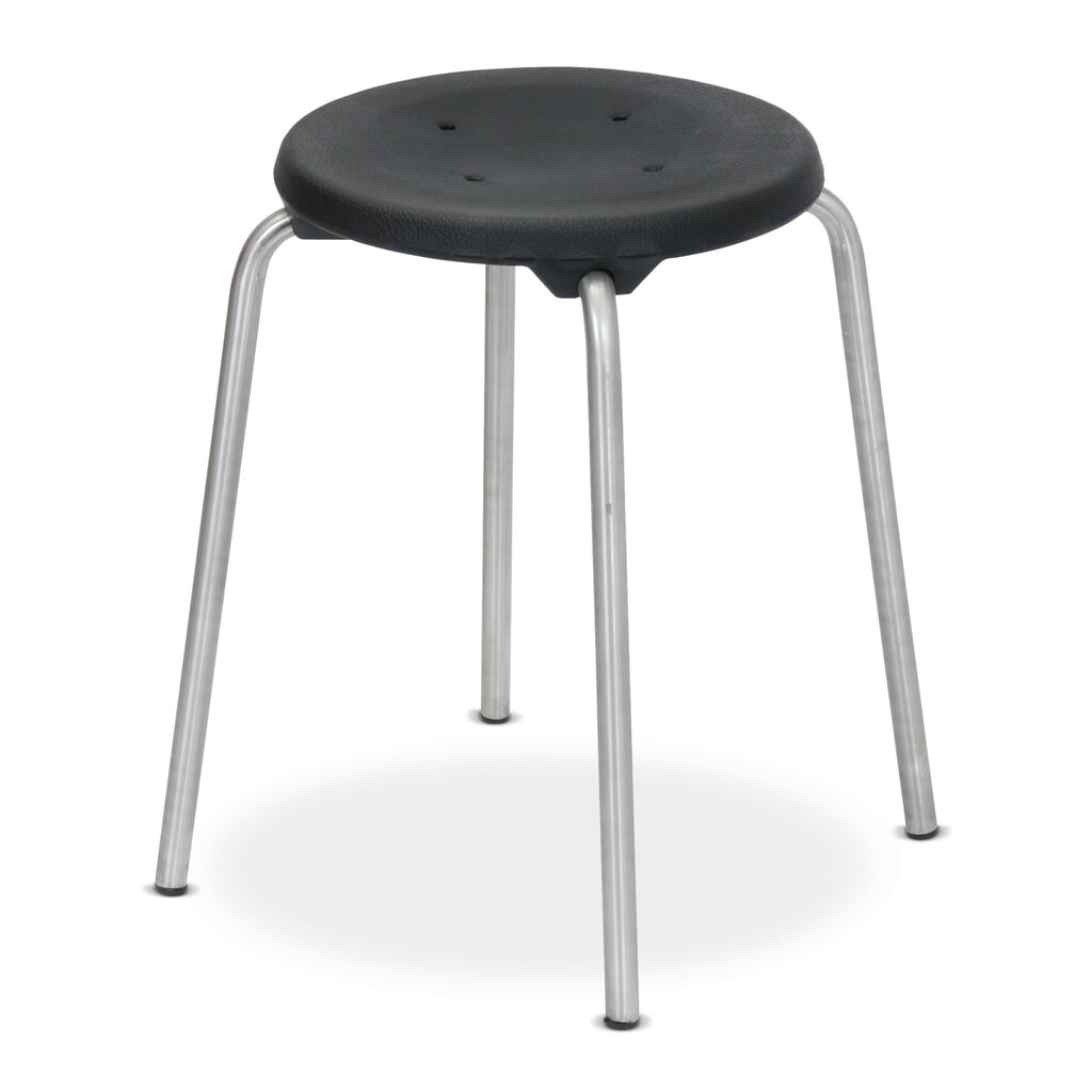 Tabouret empilable avec assise en PU
