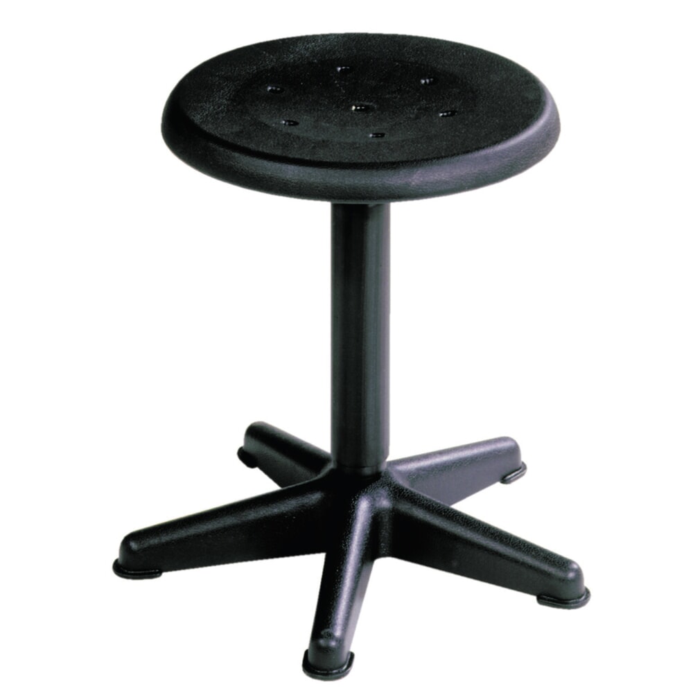 Illustration du produit: Tabouret HEMMDAL, assise en PP, hauteur d'assise 410-600 mm, broche tournante, base en plastique, patins