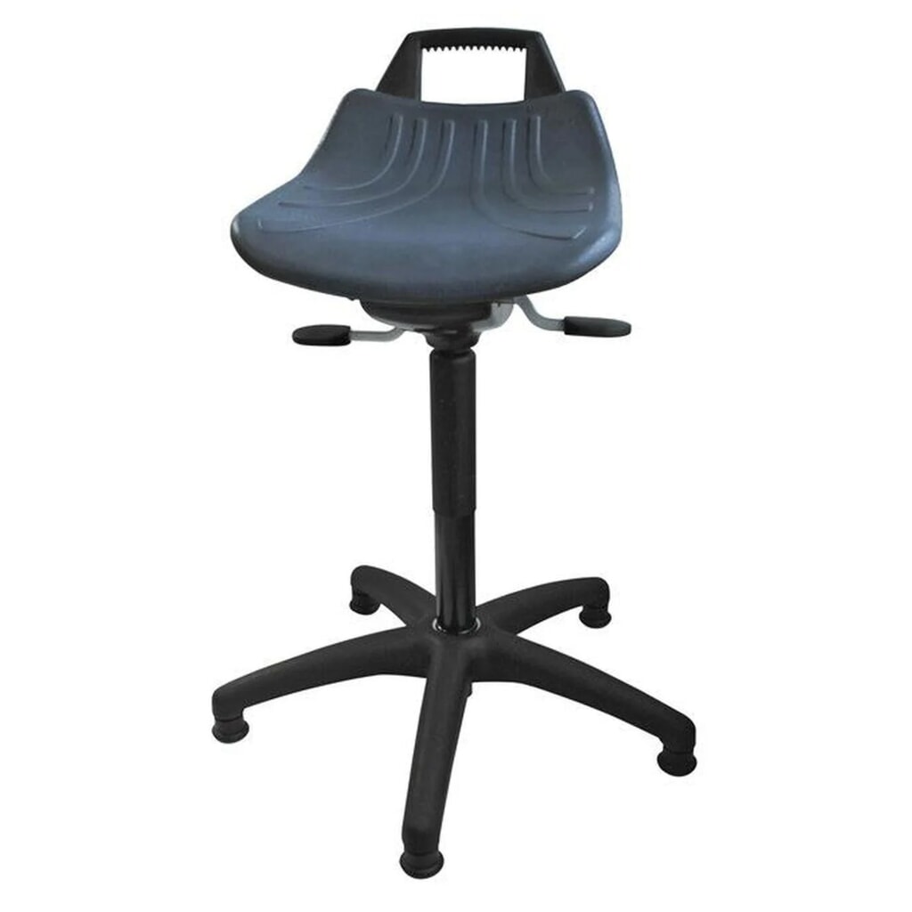 Tabouret HEMMDAL Premium, assise en PU, hauteur d’assise 500-700 mm, patins Illustration du produit: Tabouret HEMMDAL Premium, assise en PU, hauteur d’assise 500-700 mm, patins