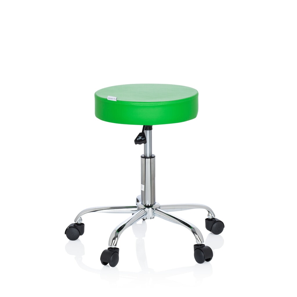 Tabouret ergonomique / tabouret pivotant hjh OFFICE OPERATOR II similicuir, vert N° de l'image du produit 3 : Tabouret ergonomique / tabouret pivotant hjh OFFICE OPERATOR II similicuir, vert