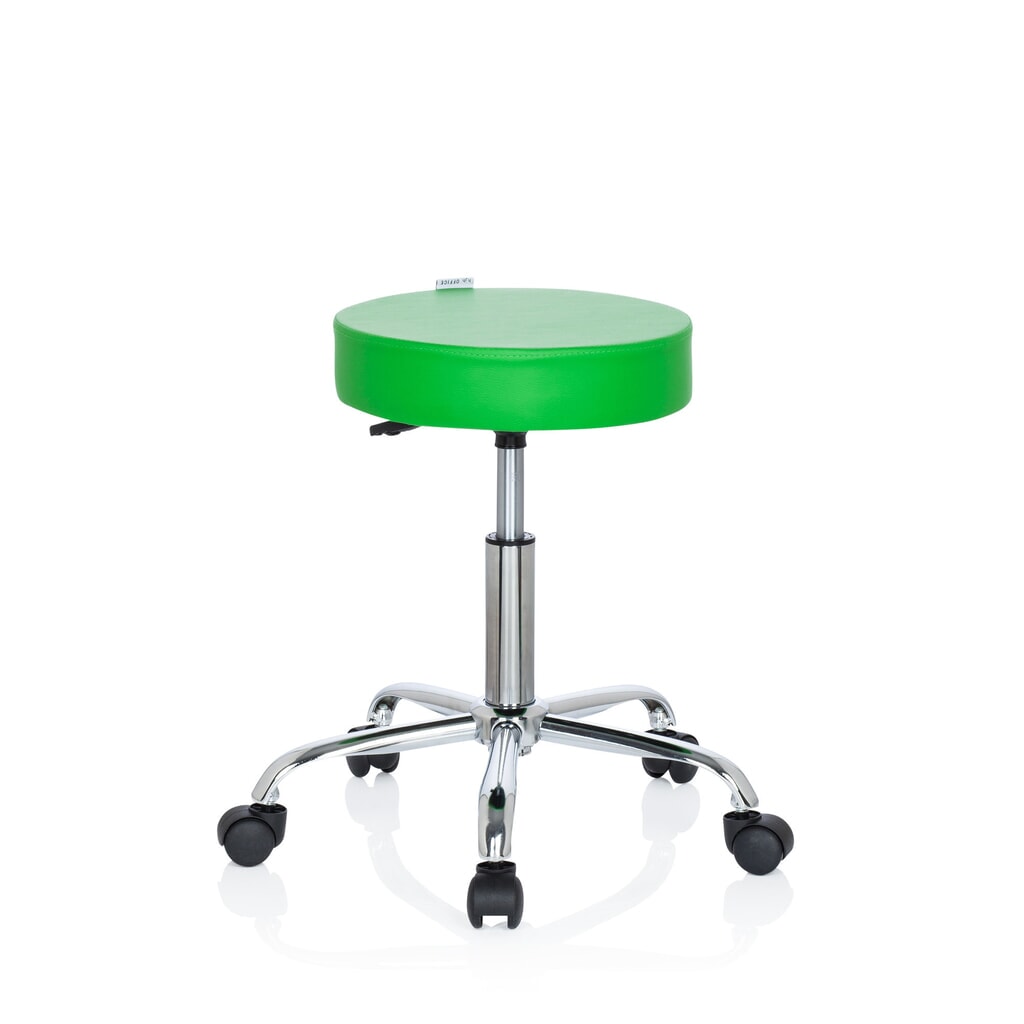 Tabouret ergonomique / tabouret pivotant hjh OFFICE OPERATOR II similicuir, vert N° de l'image du produit 9 : Tabouret ergonomique / tabouret pivotant hjh OFFICE OPERATOR II similicuir, vert