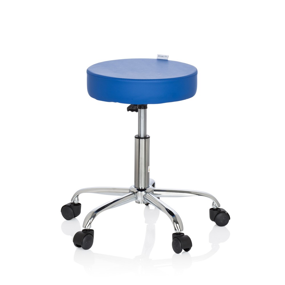 N° de l'image du produit 8 : Tabouret ergonomique / tabouret pivotant hjh OFFICE OPERATOR II similicuir, bleu