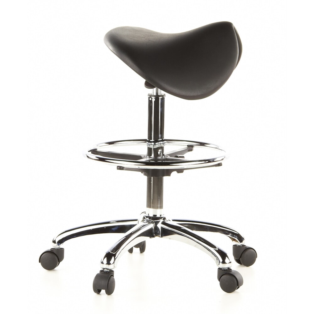 N° de l'image du produit 3 : Tabouret / tabouret pivotant hjh OFFICE TOP WORK 13 mousse rigide, noir