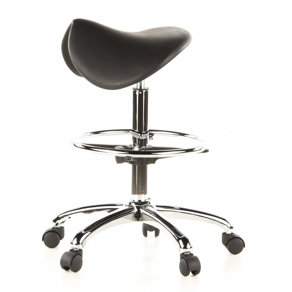 N° de l'image du produit 8 : Tabouret / tabouret pivotant hjh OFFICE TOP WORK 13 mousse rigide, noir