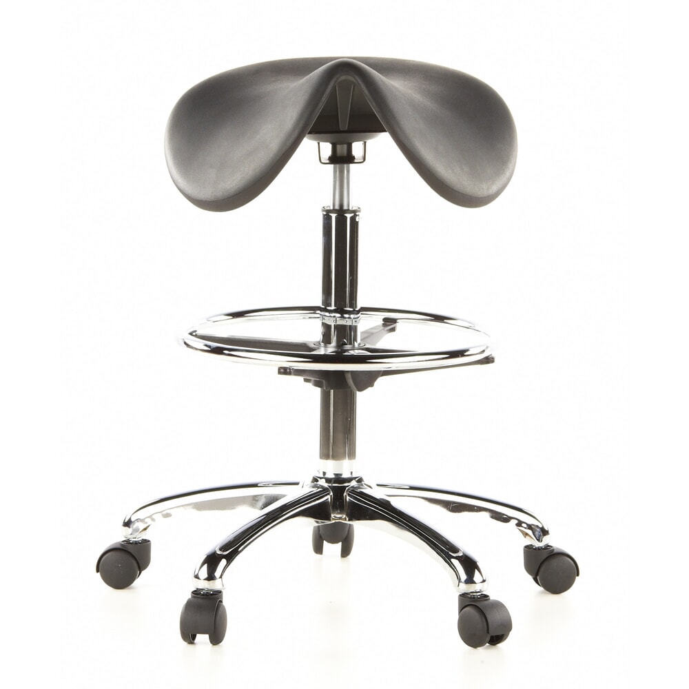 N° de l'image du produit 1 : Tabouret / tabouret pivotant hjh OFFICE TOP WORK 13 mousse rigide, noir