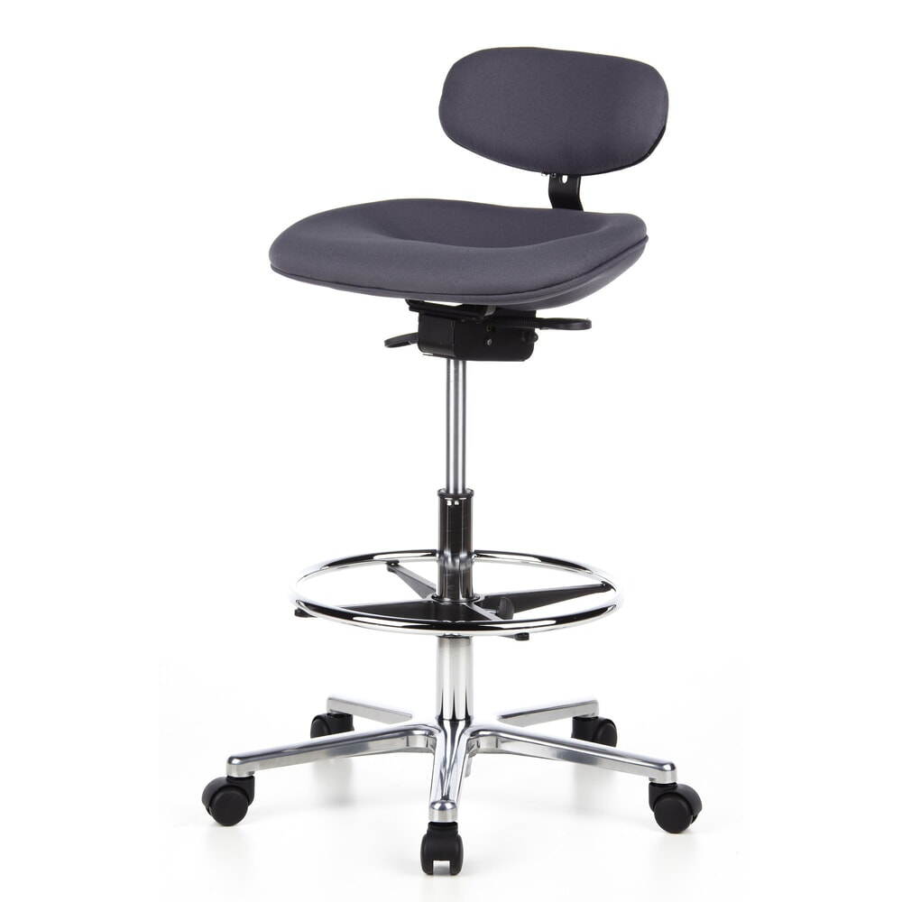 N° de l'image du produit 11 : Tabouret / tabouret pivotant hjh OFFICE WORK MF tissu, anthracite