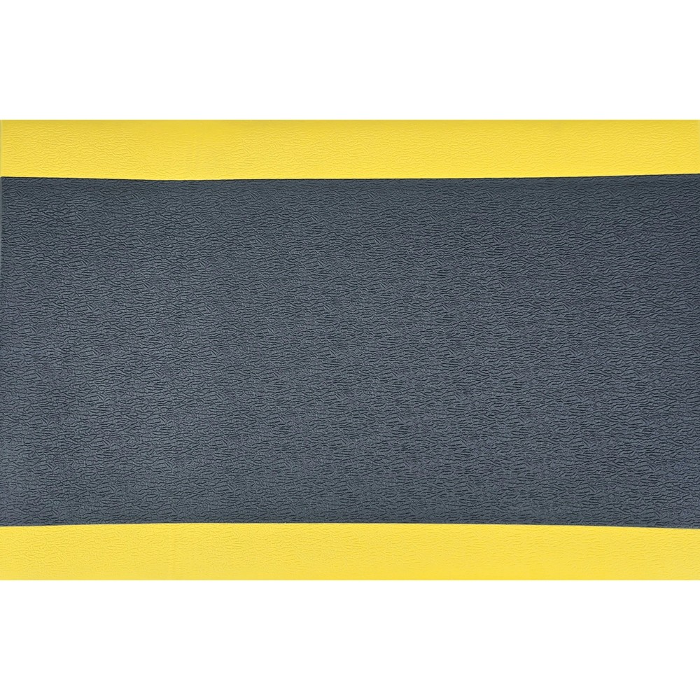N° de l'image du produit 2 : Tapis anti-fatigue ErgoSoft Strong Steinbock®, texturé, monocouche, l x L 600 x 1 500 mm, noir/jaune