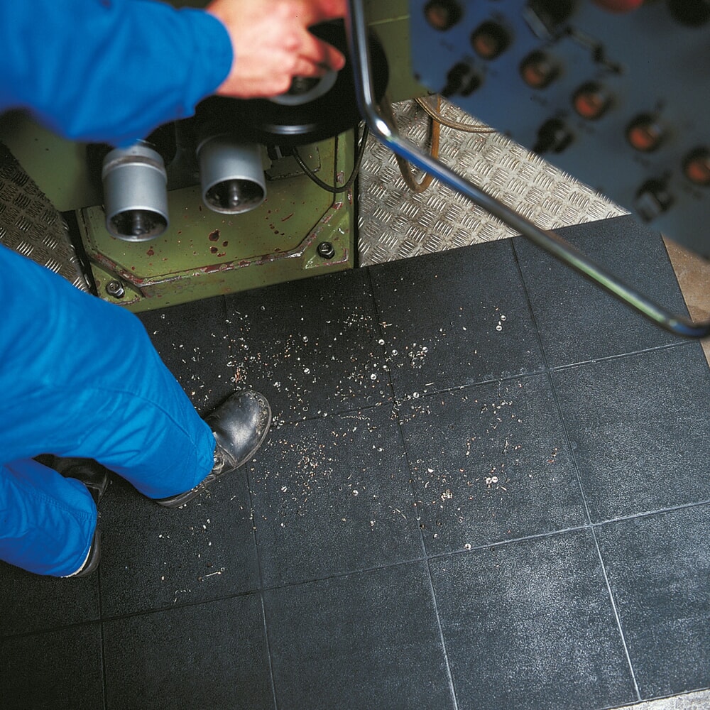 N° de l'image du produit 9 : Tapis anti-fatigue Yoga Solid Basic, structure en nid d’abeille, lxP 900 x 900 mm