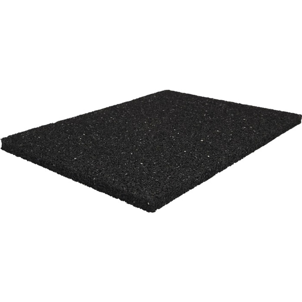 Illustration du produit: Tapis de protection des constructions, noir, caoutchouc granulé, largeur 1,25 m longueur 10 m épaisseur 6 mm, sans insert en tissu