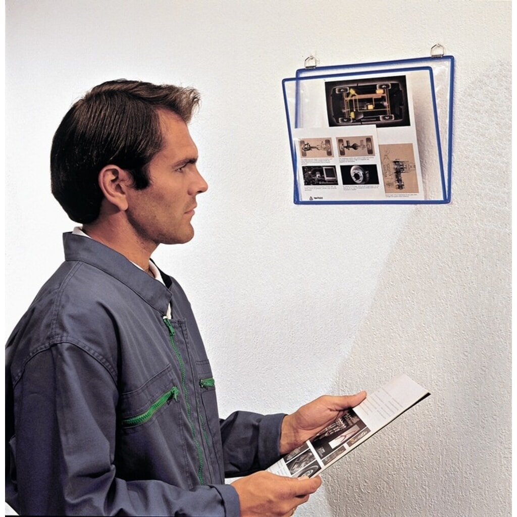 Tarifold Klarsichthängetasche, L340xH255mm, PVC reflexionsfrei, 5St./Btl. N° de l'image du produit 2 : Tarifold Klarsichthängetasche, L340xH255mm, PVC reflexionsfrei, 5St./Btl.