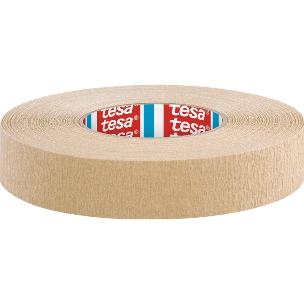 tesa® Ruban de masquage tesa® krepp® 4319, brun clair, fortement crêpé, rouleau, longueur 50 m largeur 30 mm N° de l'image du produit 1 : tesa® Ruban de masquage tesa® krepp® 4319, brun clair, fortement crêpé, rouleau, longueur 50 m largeur 30 mm