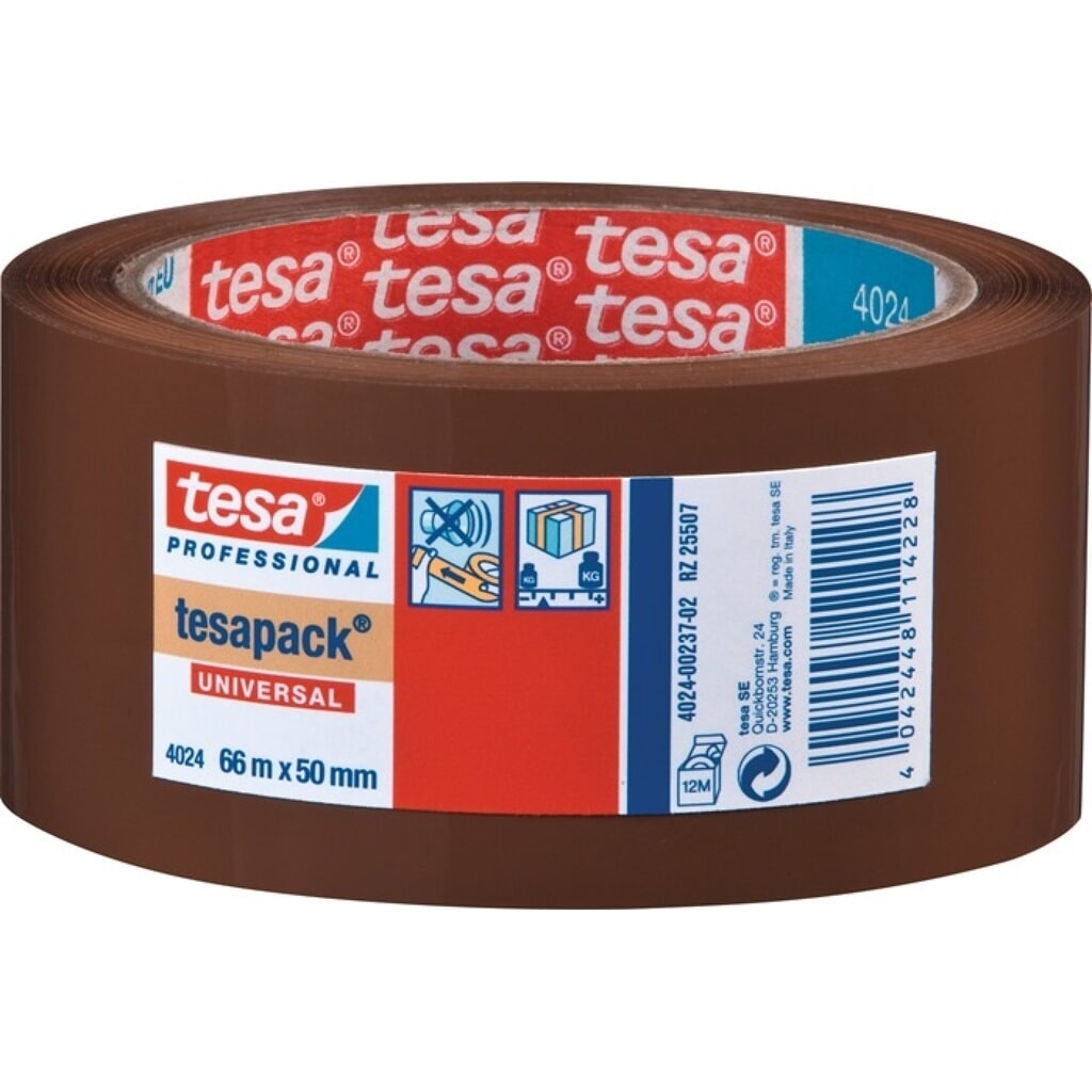 tesa® Ruban adhésif d'emballage PP tesa® pack® 4024, longueur 66 m largeur 50 mm, chamois, rouleau Illustration du produit: tesa® Ruban adhésif d'emballage PP tesa® pack® 4024, longueur 66 m largeur 50 mm, chamois, rouleau
