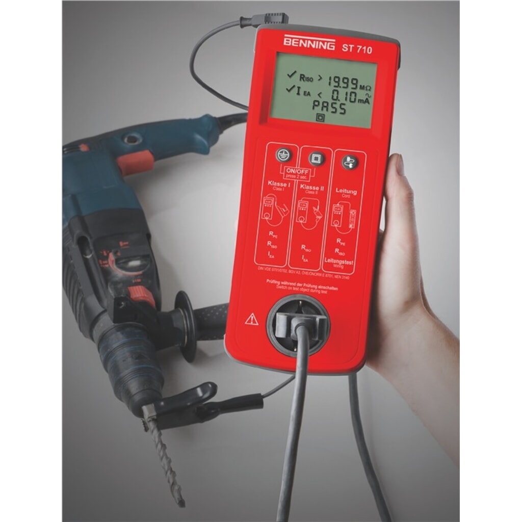Testeur d’appareils ST 710 2 500 pièces avec câble de test L 270 x l 115 x H 55 mm N° de l'image du produit 2 : Testeur d’appareils ST 710 2 500 pièces avec câble de test L 270 x l 115 x H 55 mm