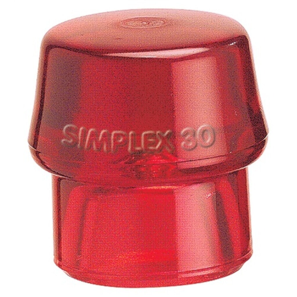 Tête de maillet à frappe amortie SIMPLEX D. de la tête 30 mm plastique, rouge, d Illustration du produit: Tête de maillet à frappe amortie SIMPLEX D. de la tête 30 mm plastique, rouge, d