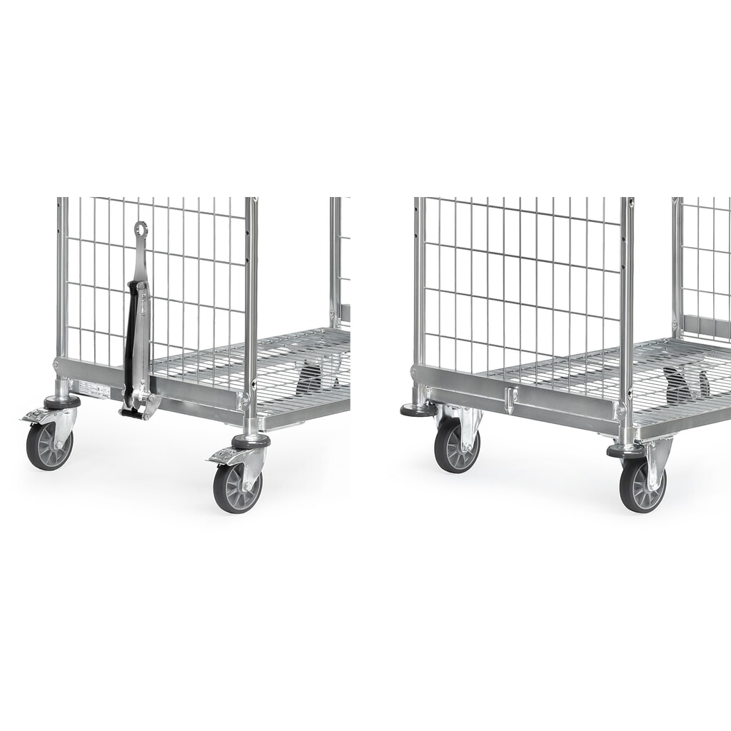 N° de l'image du produit 1 : Timon + attelage pour chariot de préparation de commandes fetra®, largeur 510 mm