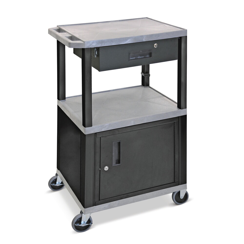 N° de l'image du produit 2 : Tiroir pour chariot de transport en plastique avec meuble bas, noir