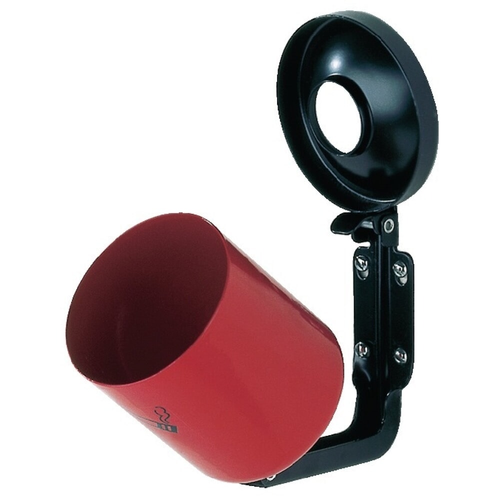 N° de l'image du produit 2 : TKG Wandascher, rot, Ø90xH100mm, mit Kippvorrichtung