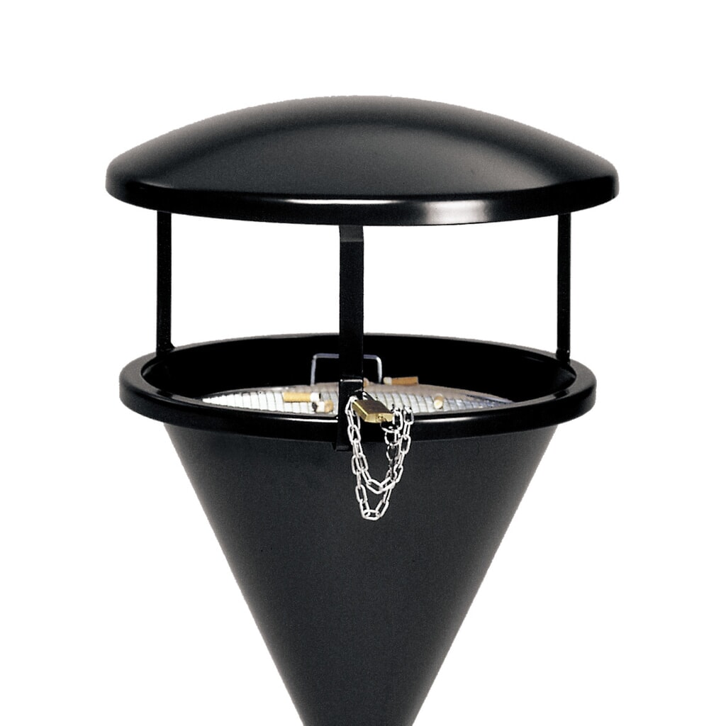 Illustration du produit: Toit pour colonne cendrier VAR® CLASSIC, acier, blanc signalisation