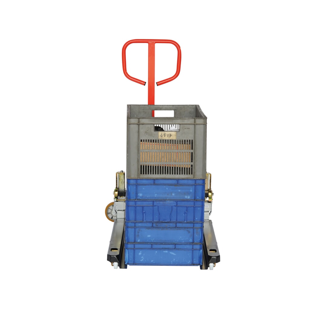 Transpalette à géométrie variable PAL-BAC, capacité de charge 750 kg, longueur des fourches 825 mm N° de l'image du produit 3 : Transpalette à géométrie variable PAL-BAC, capacité de charge 750 kg, longueur des fourches 825 mm