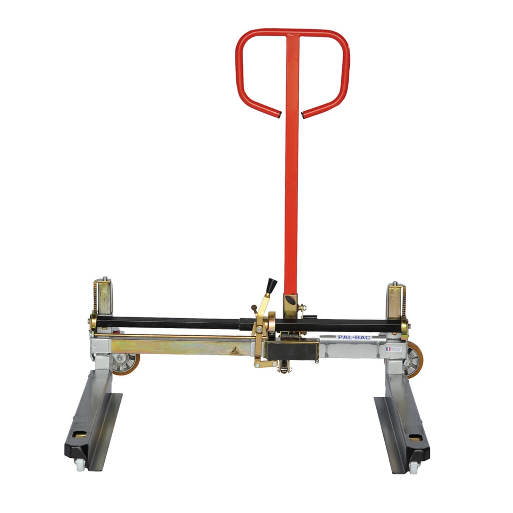 Illustration du produit: Transpalette à géométrie variable PAL-BAC, capacité de charge 750 kg, longueur des fourches 825 mm