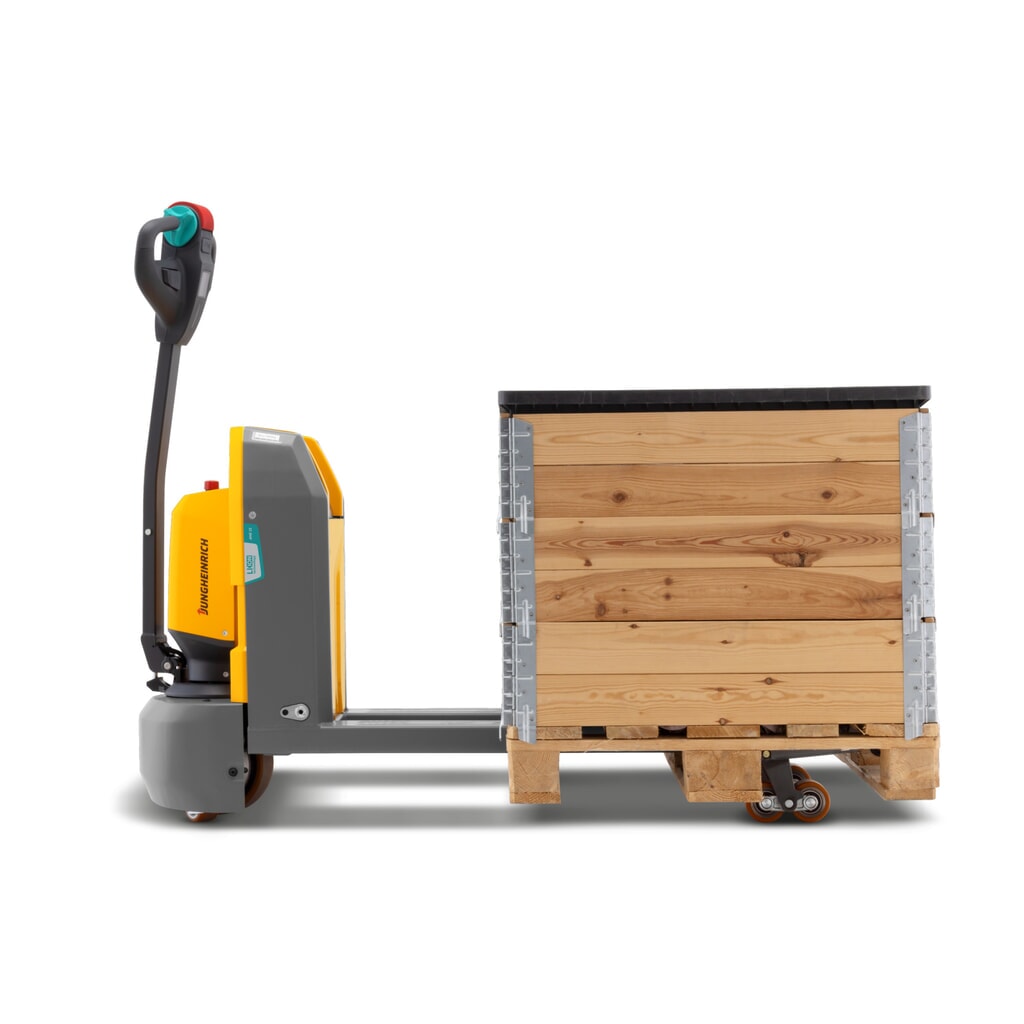 N° de l'image du produit 6 : Transpalette électrique Jungheinrich AME 15, capacité de charge 1 500 kg, longueur de fourche 1 150 mm, galets simples